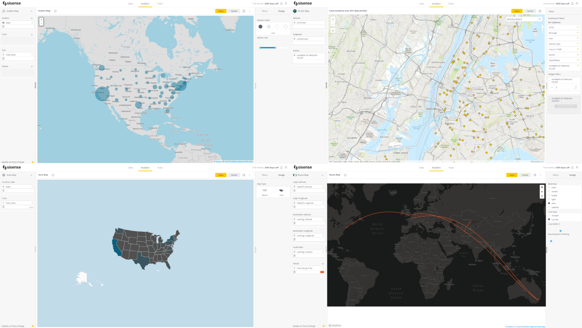 Figure 2-37 Maps - Sisense